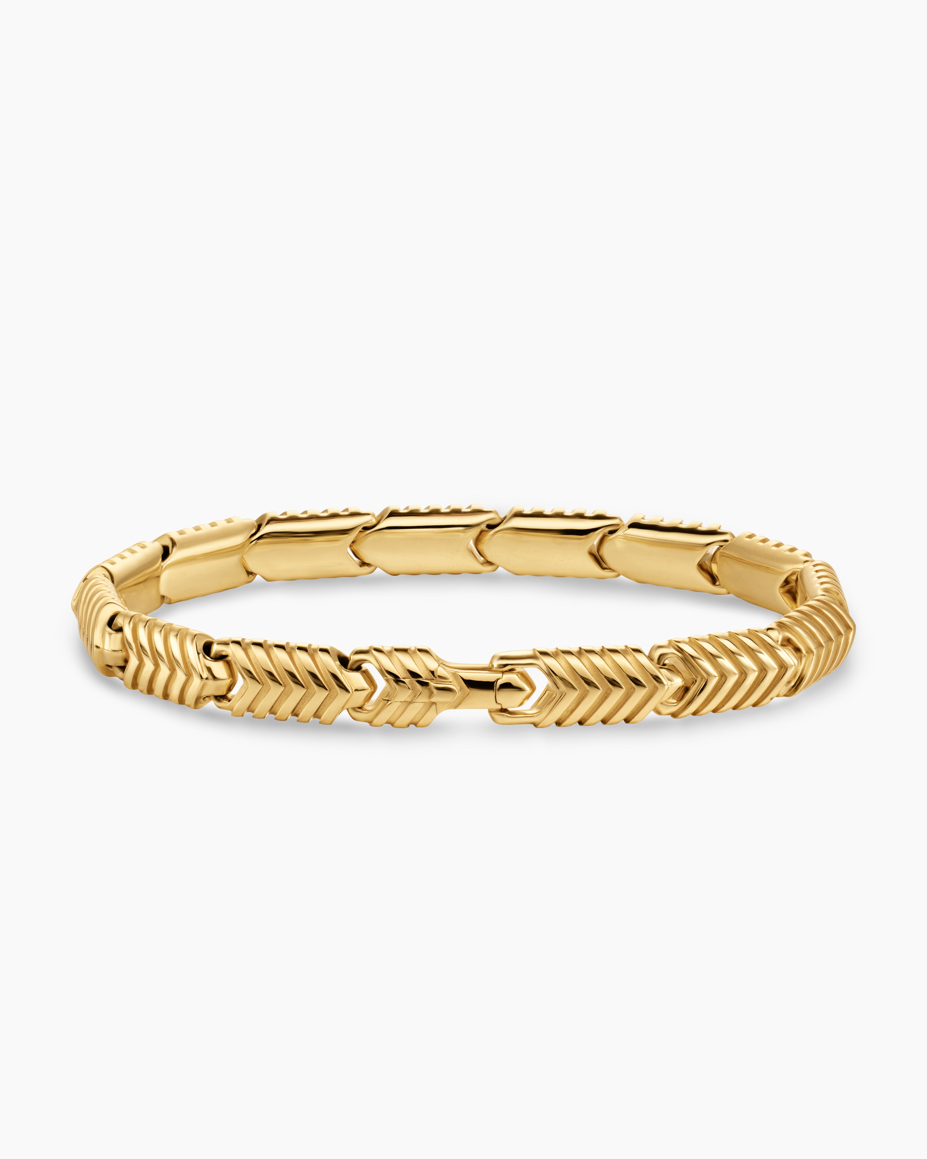 Chevron Link Gold Bracelet for Men, Father's Day | David Yurman