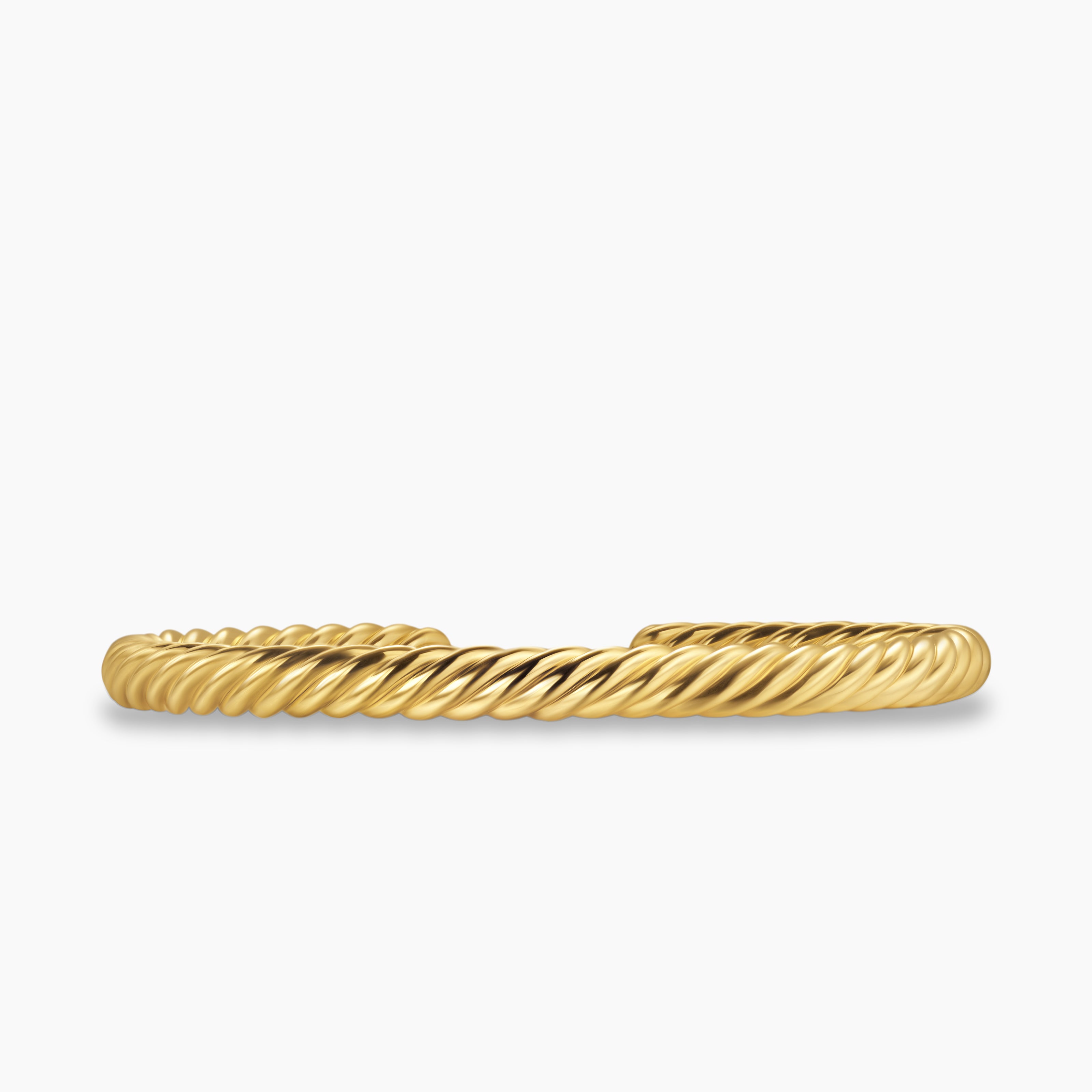Bracelet-manchette Cable dans Or jaune 18 carats, 6 mm
