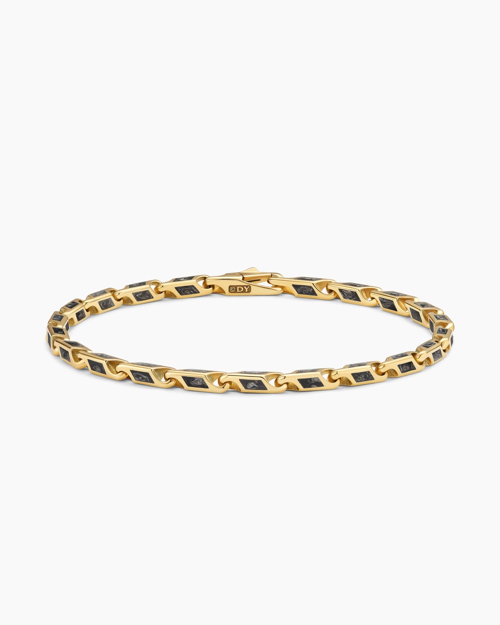 Bracelet chaîne Faceted Streamline en or jaune 18 carats, 4,3 mm hommes