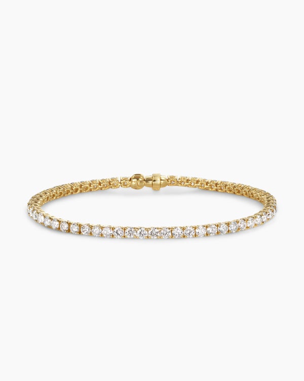 Tennis Bracelet in 18K Yellow Gold, 3mm