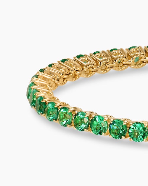 Mens Tennis Bracelet in 18K Yellow Gold, 3mm