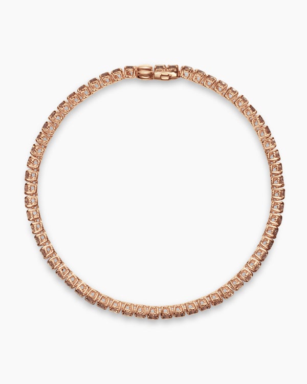 Tennis Bracelet in 18K Rose Gold, 3mm