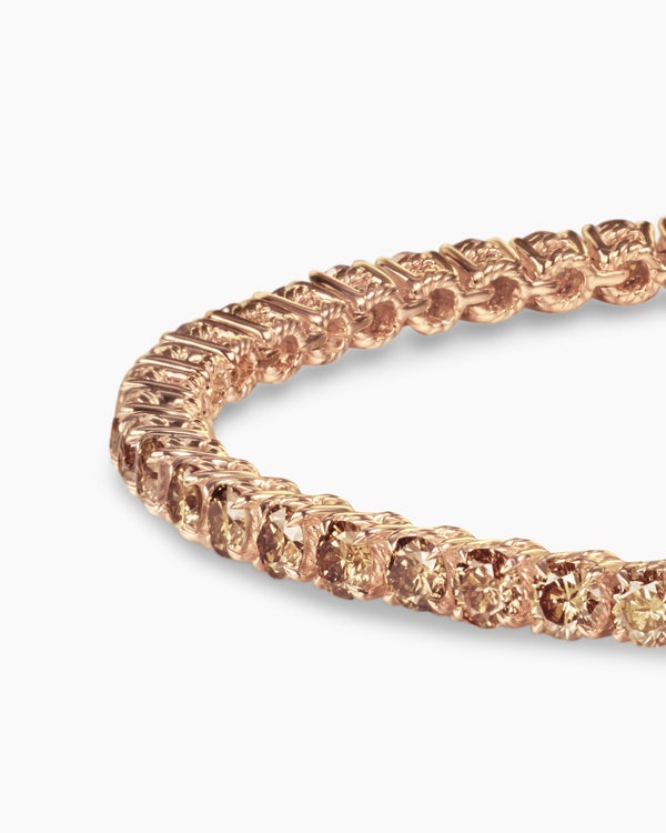Tennis Bracelet in 18K Rose Gold, 3mm
