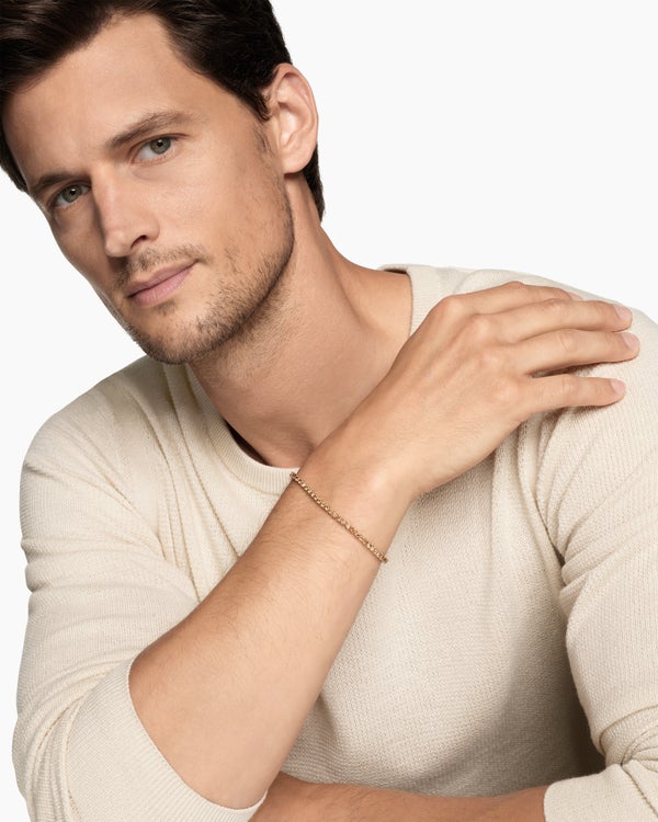 Tennis Bracelet in 18K Rose Gold, 3mm