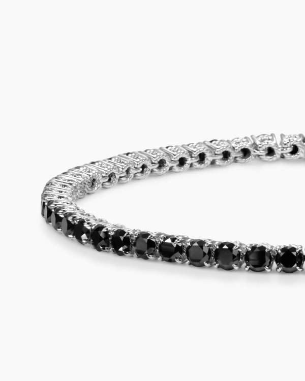 Tennis Bracelet in 18K White Gold, 3mm