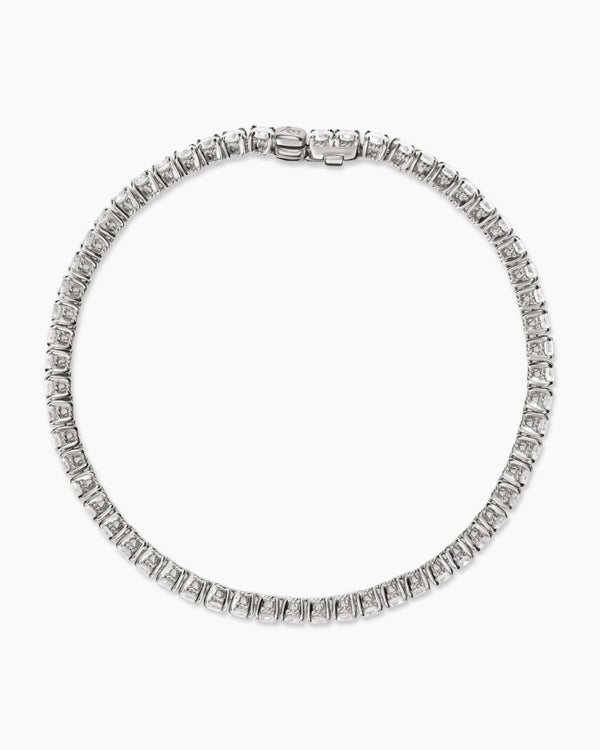 Tennis Bracelet in 18K White Gold, 3mm