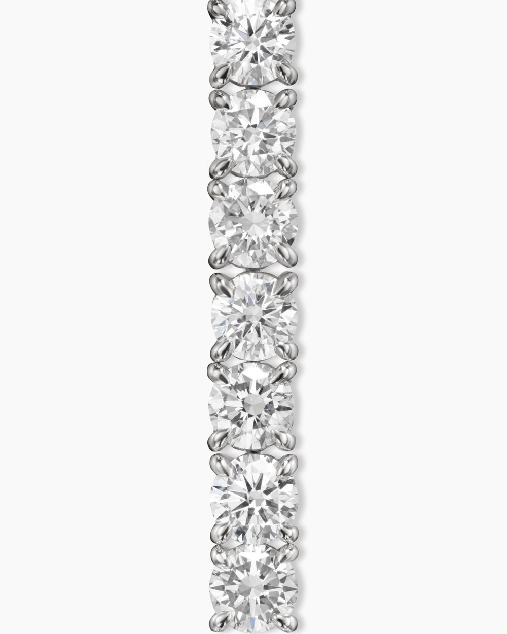 Mens Tennis Bracelet in 18ct White Gold with Diamonds, 3mm