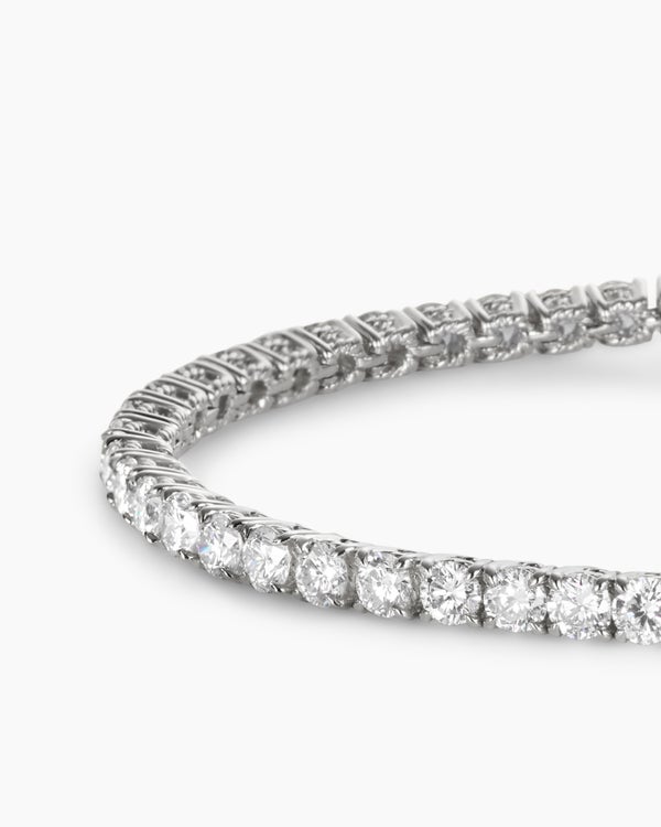Tennis Bracelet in 18K White Gold, 3mm