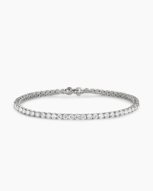 Tennis Bracelet in 18K White Gold, 3mm