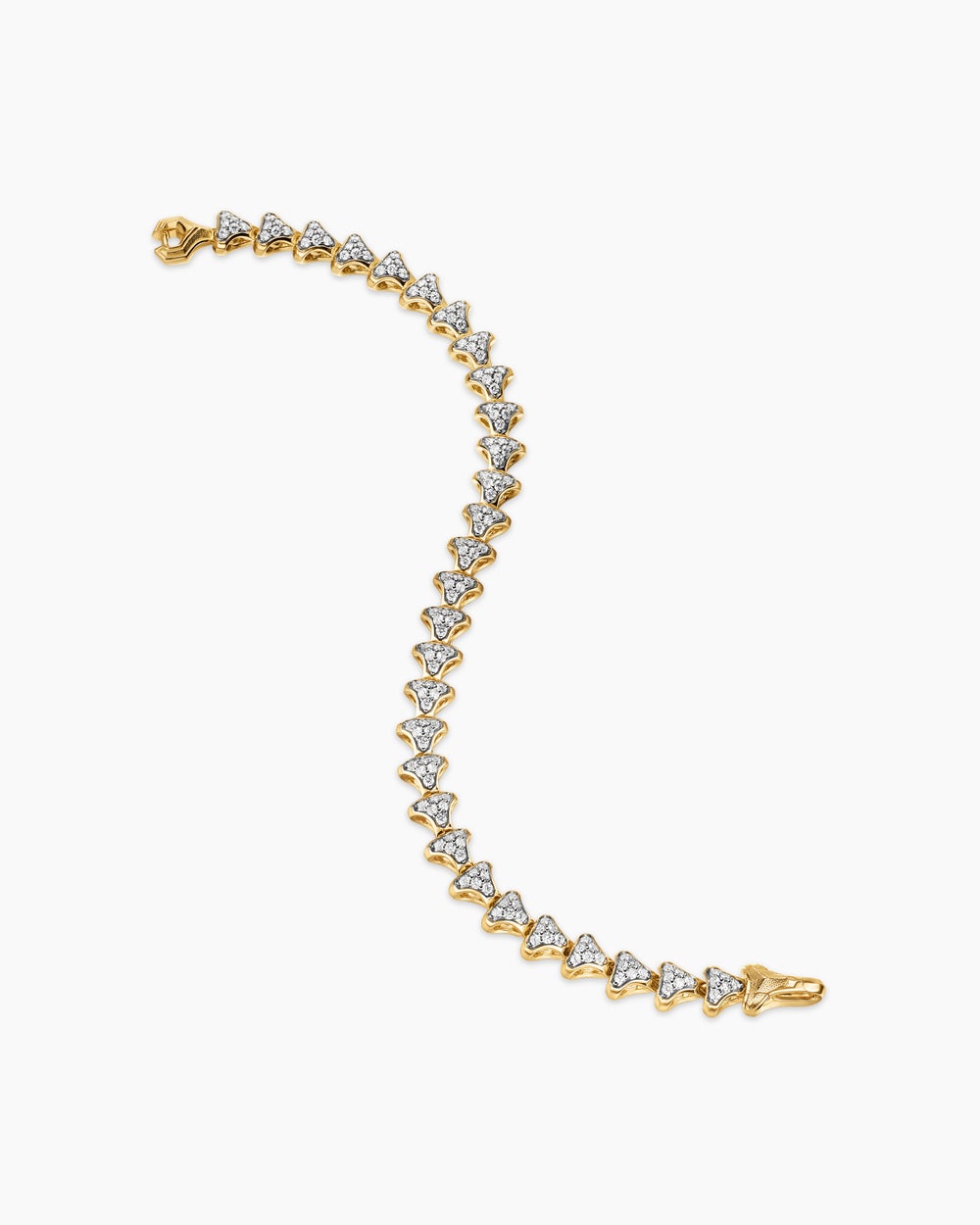 Bracelet à maillons Armory® en or jaune 18 carats avec diamants, 7,5 mm hommes