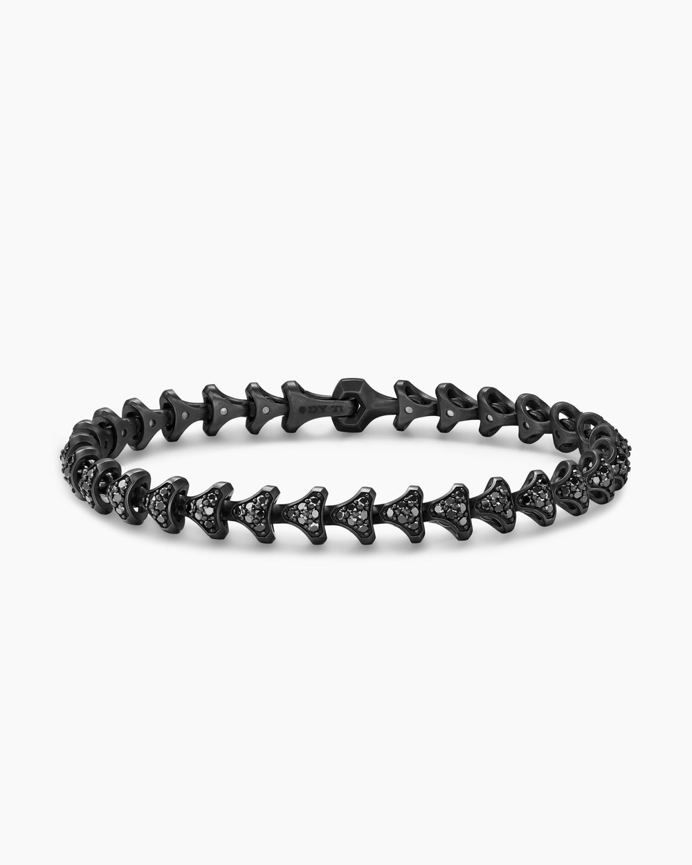 Mens Armory Link Bracelet in Black Titanium, 7.5mm