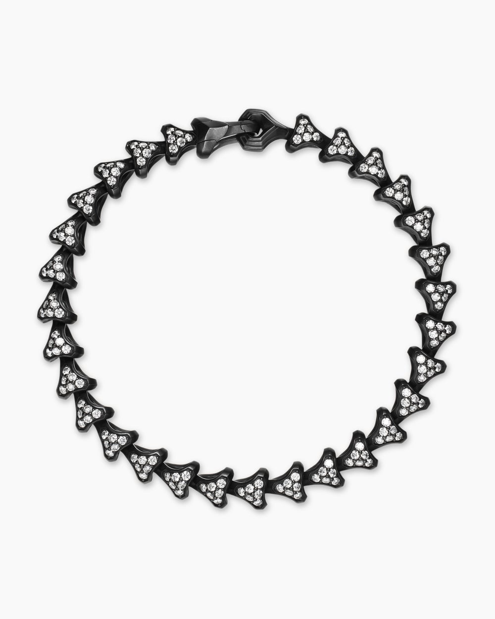 Mens Armory Link Bracelet in Black Titanium, 7.5mm