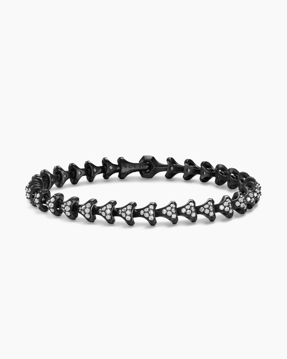 Mens Armory Link Bracelet in Black Titanium, 7.5mm