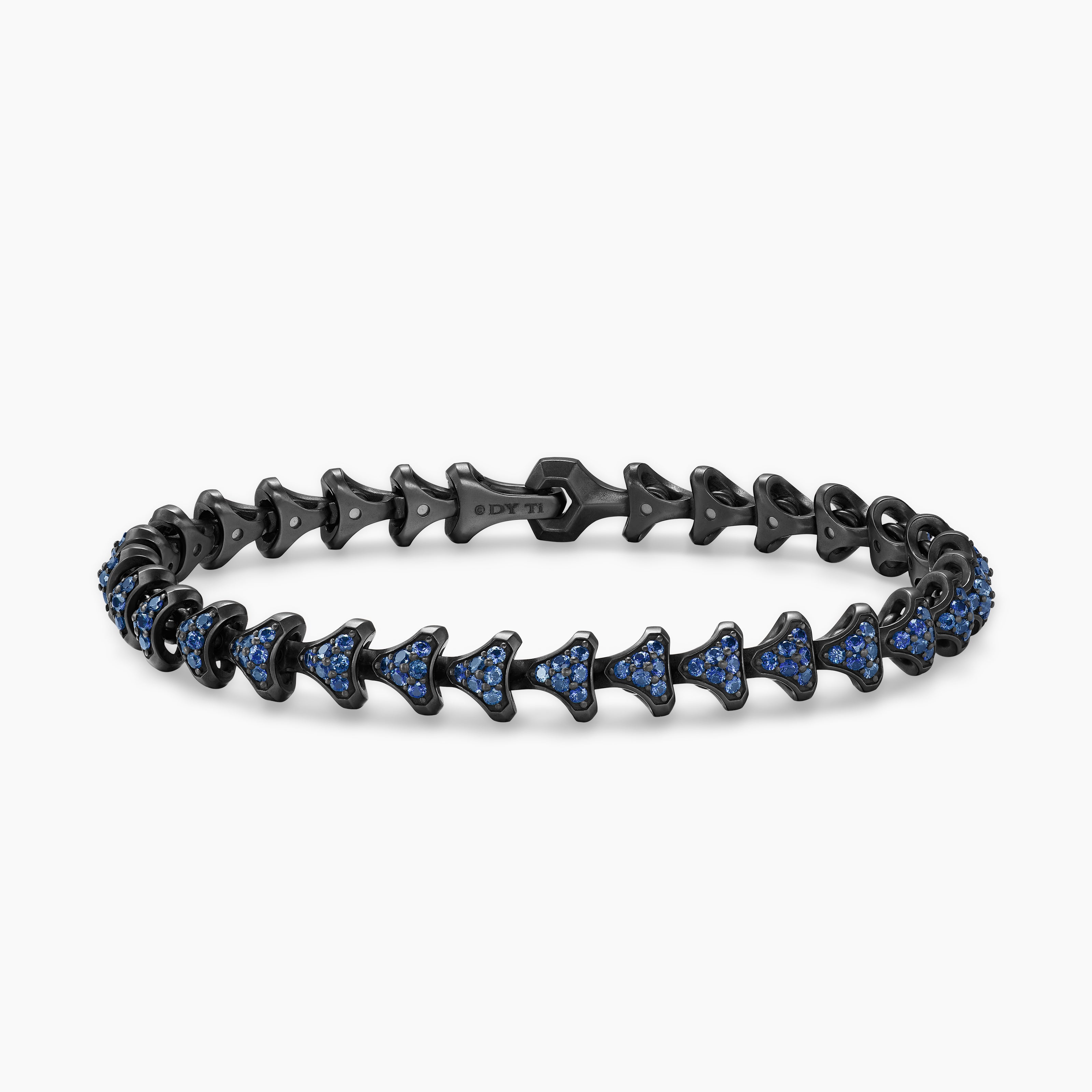 Mens Armory Link Bracelet in Black Titanium, 7.5mm