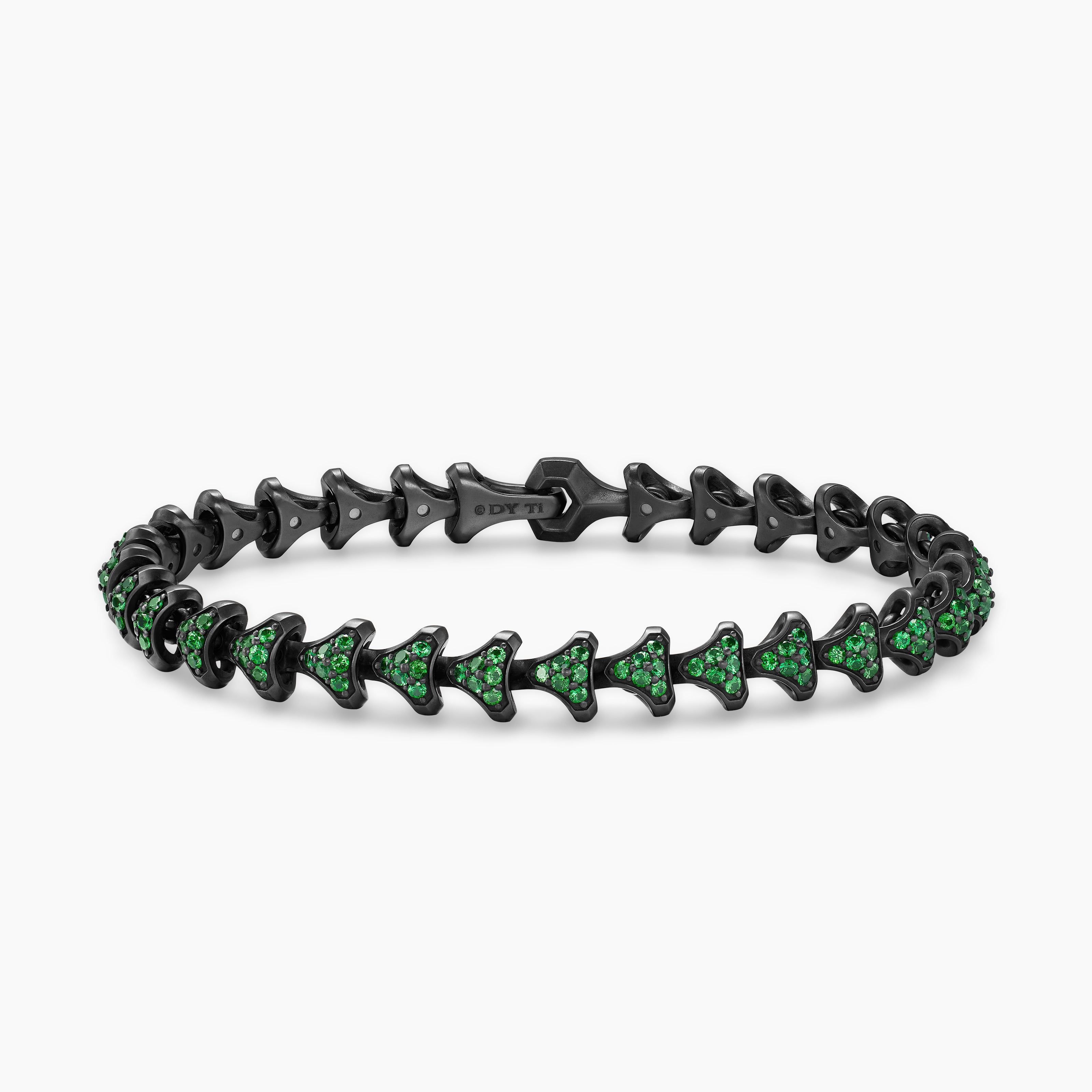 Mens Armory Link Bracelet in Black Titanium, 7.5mm