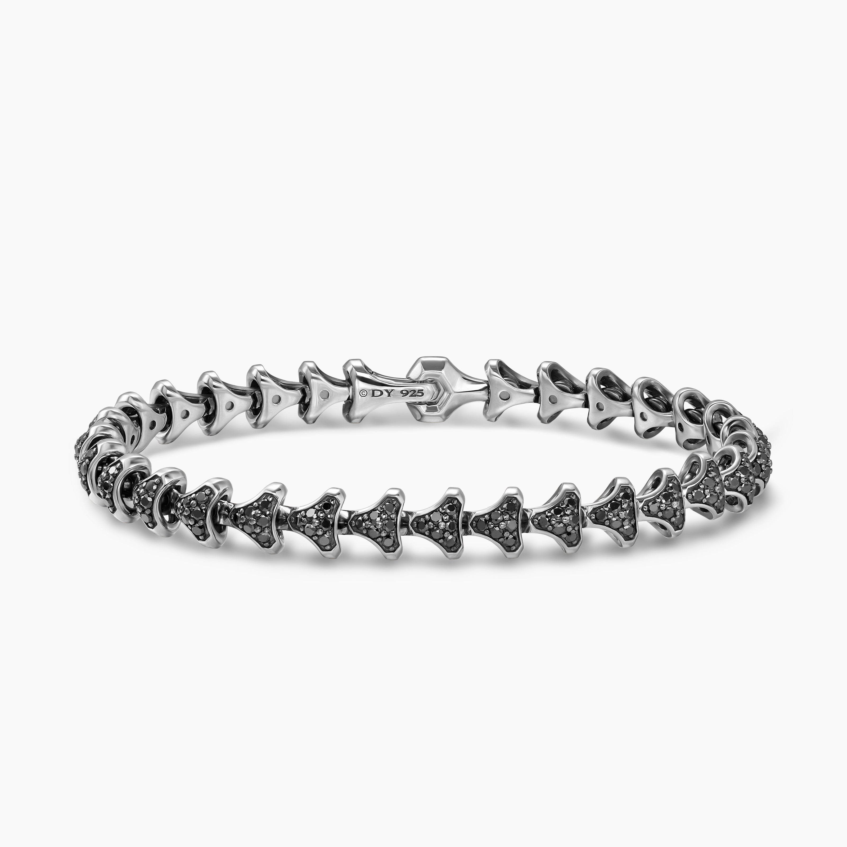 Mens Armory Link Bracelet in Sterling Silver, 7.5mm
