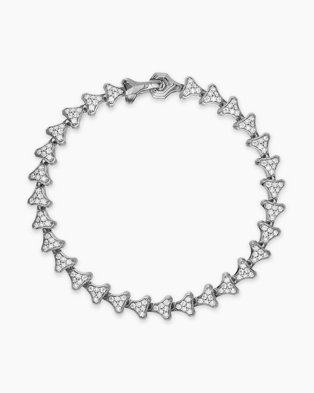 Mens Armory Link Bracelet in Sterling Silver, 7.5mm