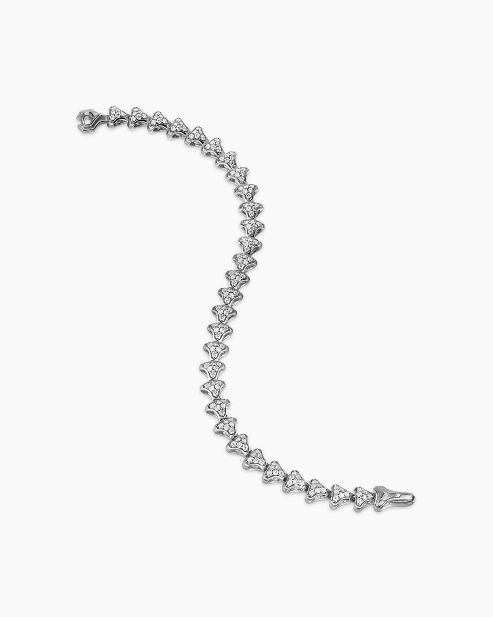 Mens Armory Link Bracelet in Sterling Silver, 7.5mm