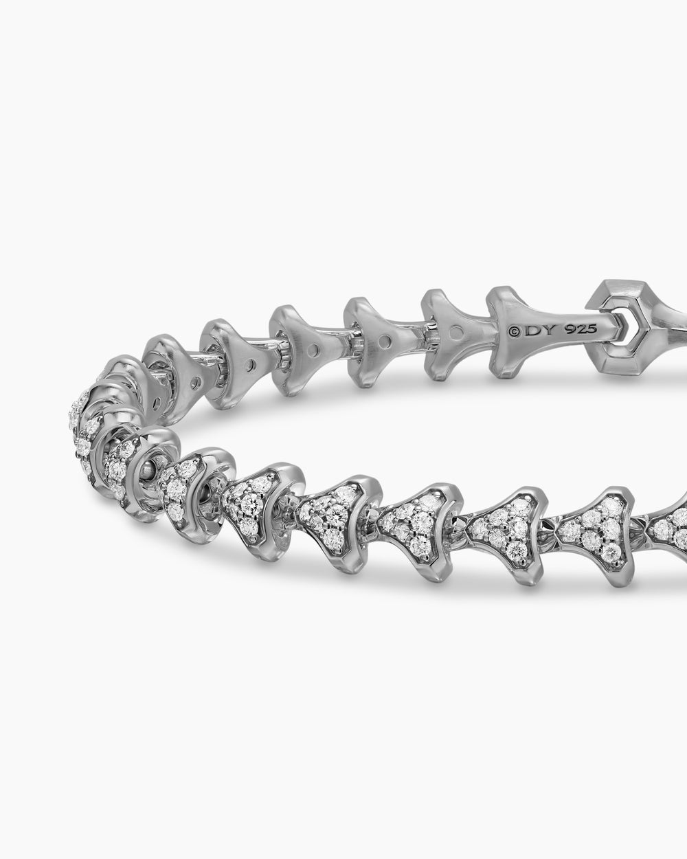 Mens Armory Link Bracelet in Sterling Silver, 7.5mm