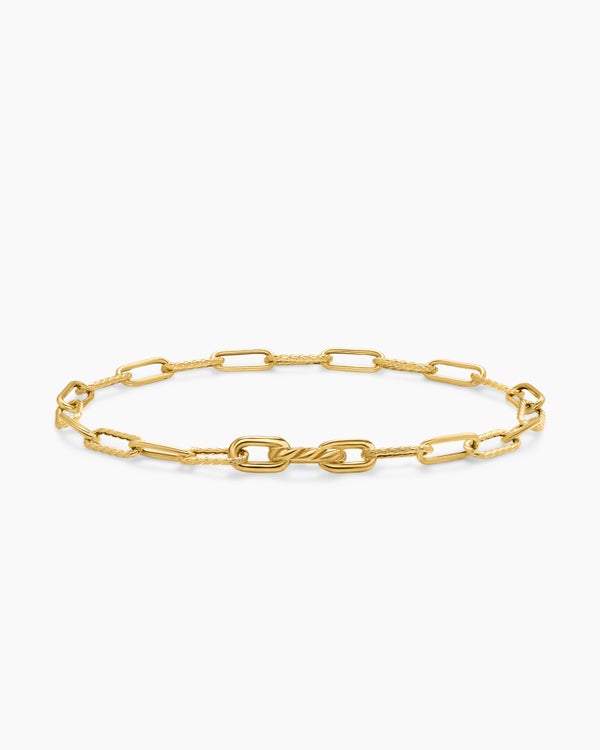 Bracelet chaîne DY Madison en or jaune 18 carats, 4 mm