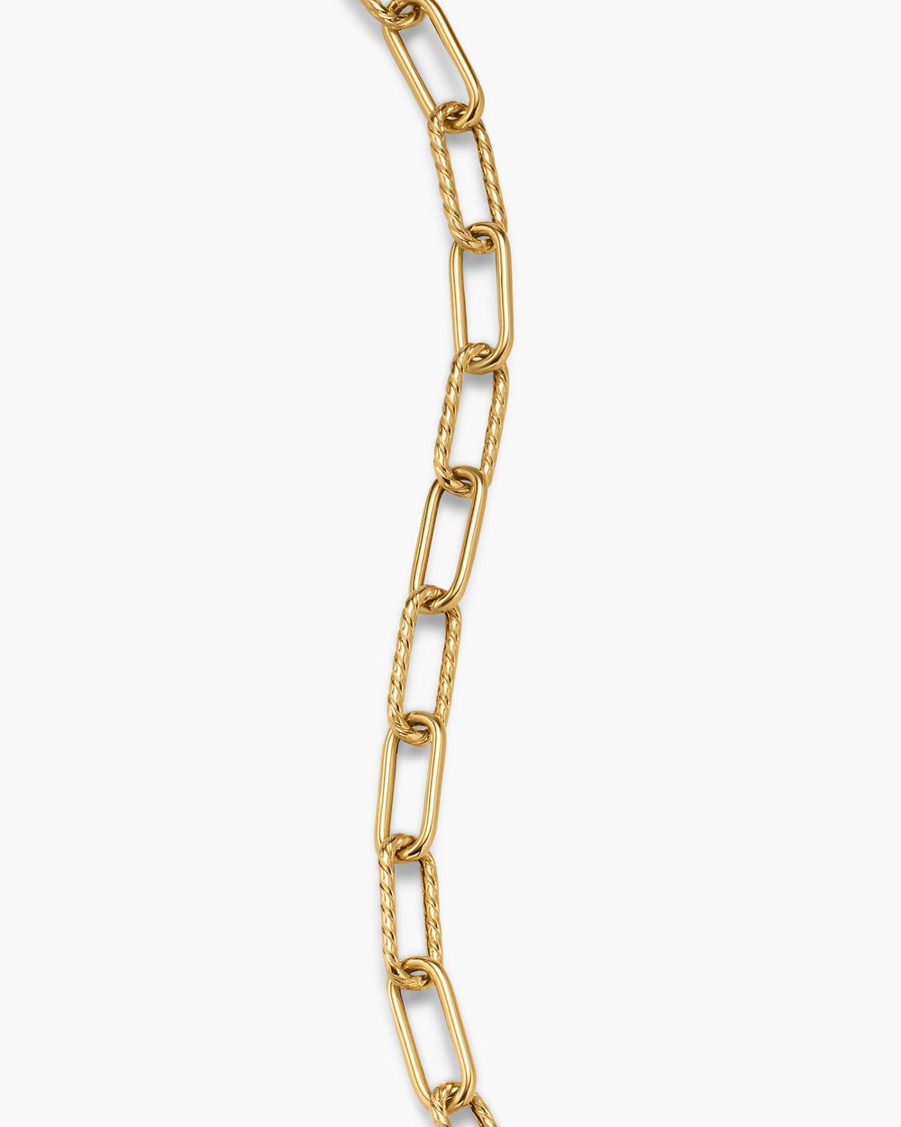 Mens DY Madison Chain Bracelet in 18ct Yellow Gold, 4mm