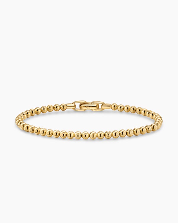 Spiritual Beads Metal Bead Bracelet in 18K Yellow Gold, 4mm