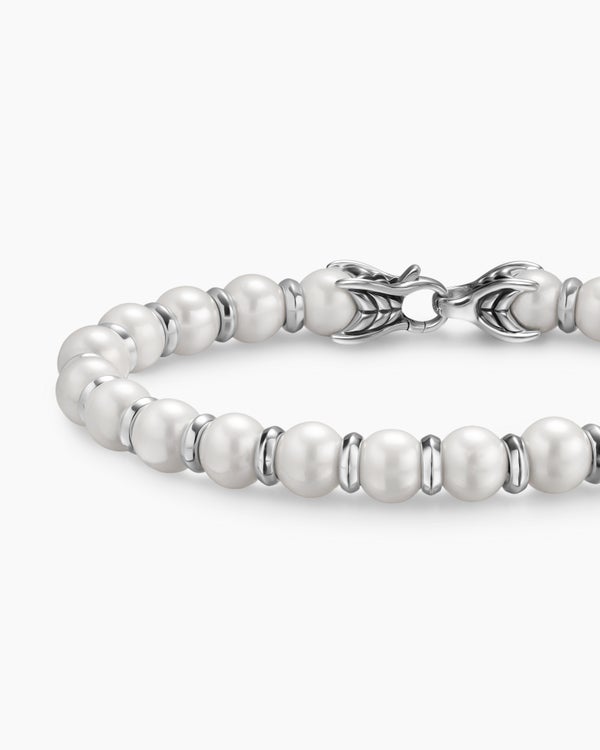 Spiritual Beads Bracelet in Sterling Silver, 8mm
