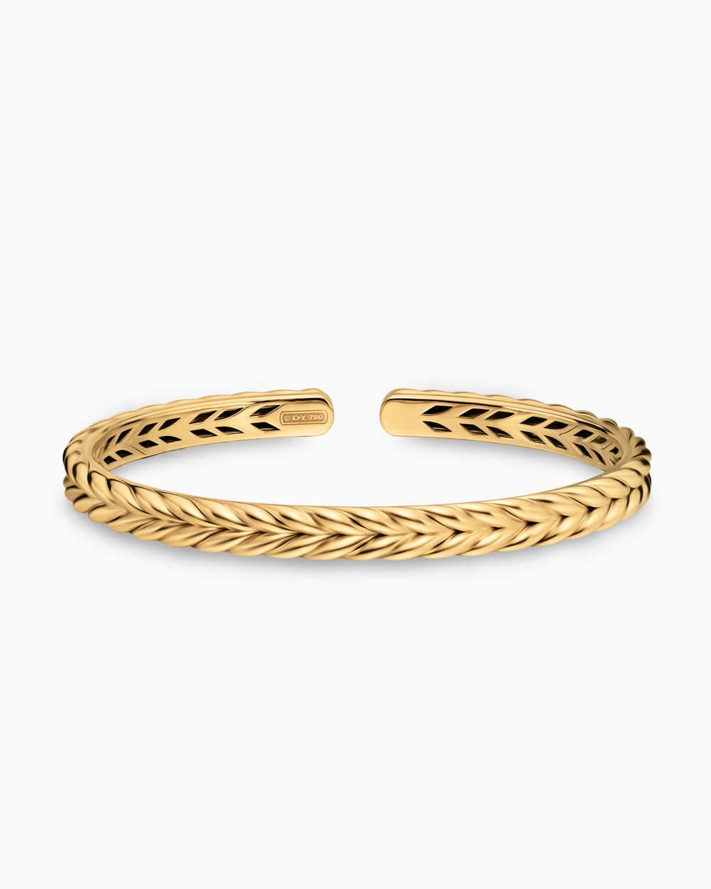 Bracelet Chevron Flex en or jaune 18 carats, 6,4 mm homme