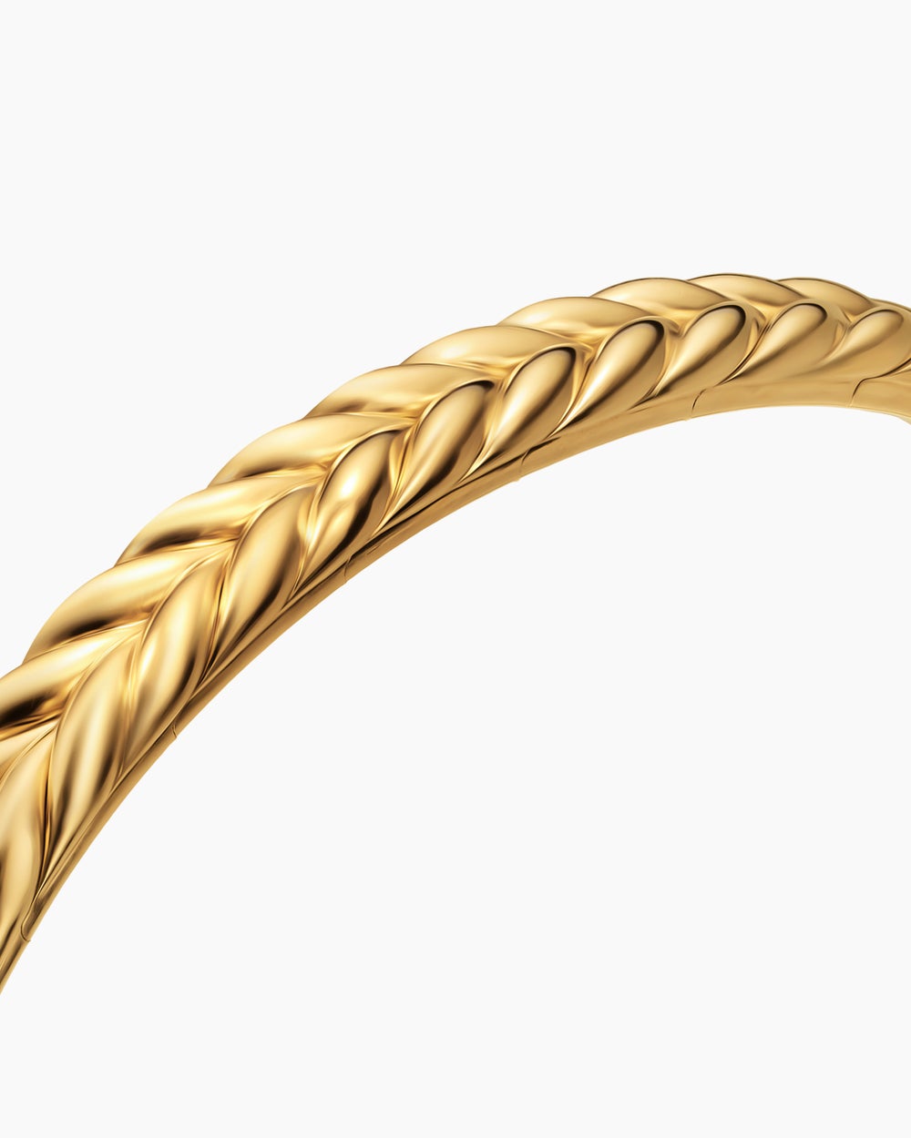 Bracelet Chevron Flex en or jaune 18 carats, 6,4 mm homme