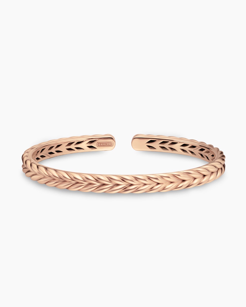 Bracelet Chevron Flex en or rose 18 carats, 6,4 mm homme