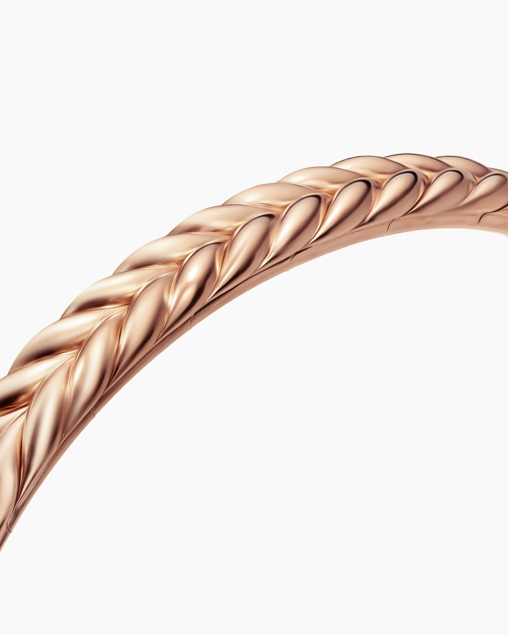 Bracelet Chevron Flex en or rose 18 carats, 6,4 mm homme