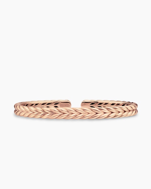 Bracelet Chevron Flex en or rose 18 carats, 6,4 mm