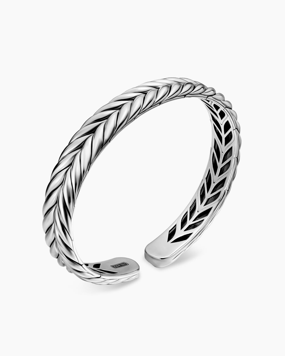 Bracelet Chevron Flex en argent sterling, 10 mm hommes