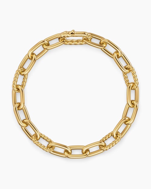 Mens DY Madison Chain Bracelet in 18K Yellow Gold, 8.5mm