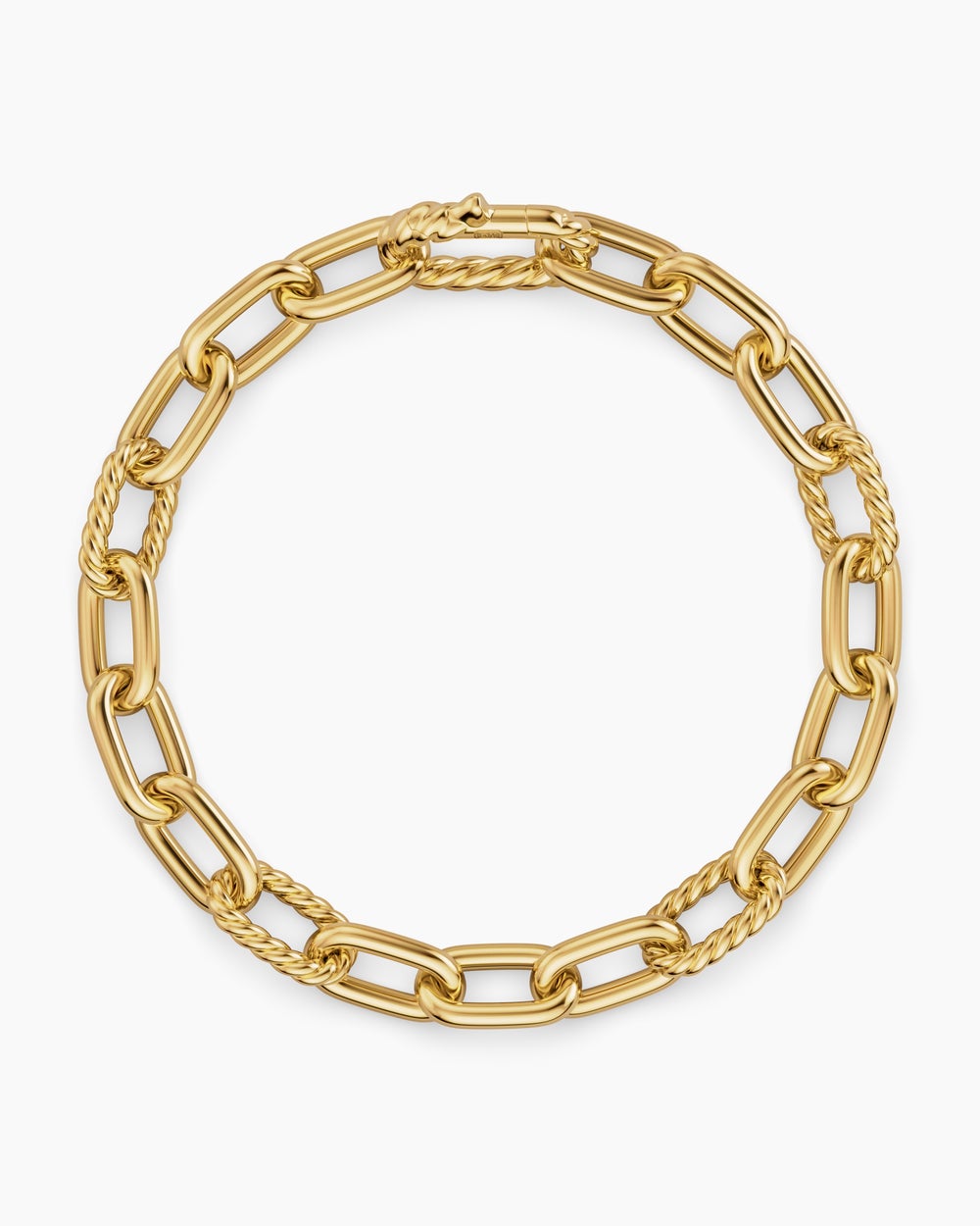 Mens DY Madison Chain Bracelet in 18K Yellow Gold, 8.5mm
