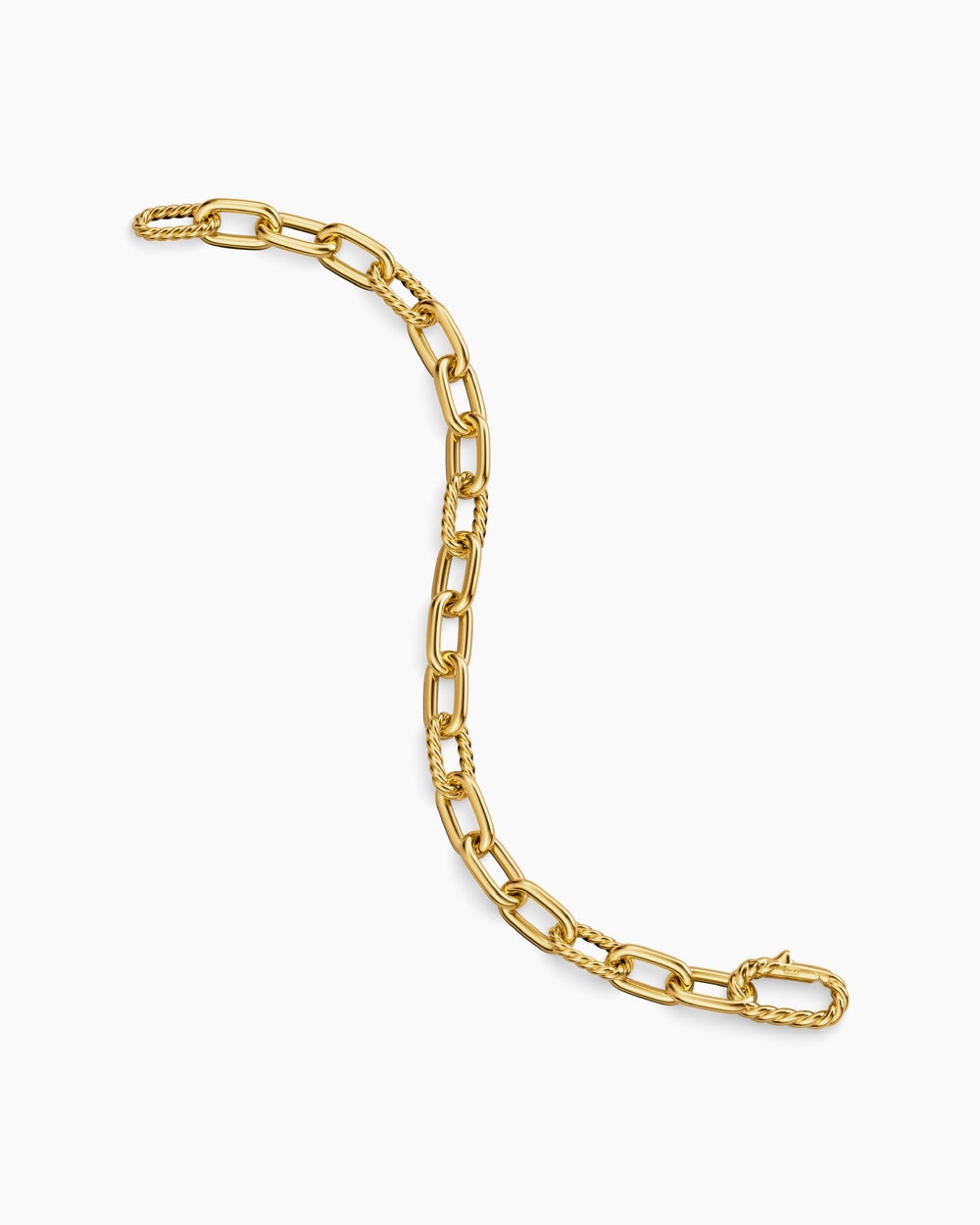 Mens DY Madison Chain Bracelet in 18K Yellow Gold, 8.5mm