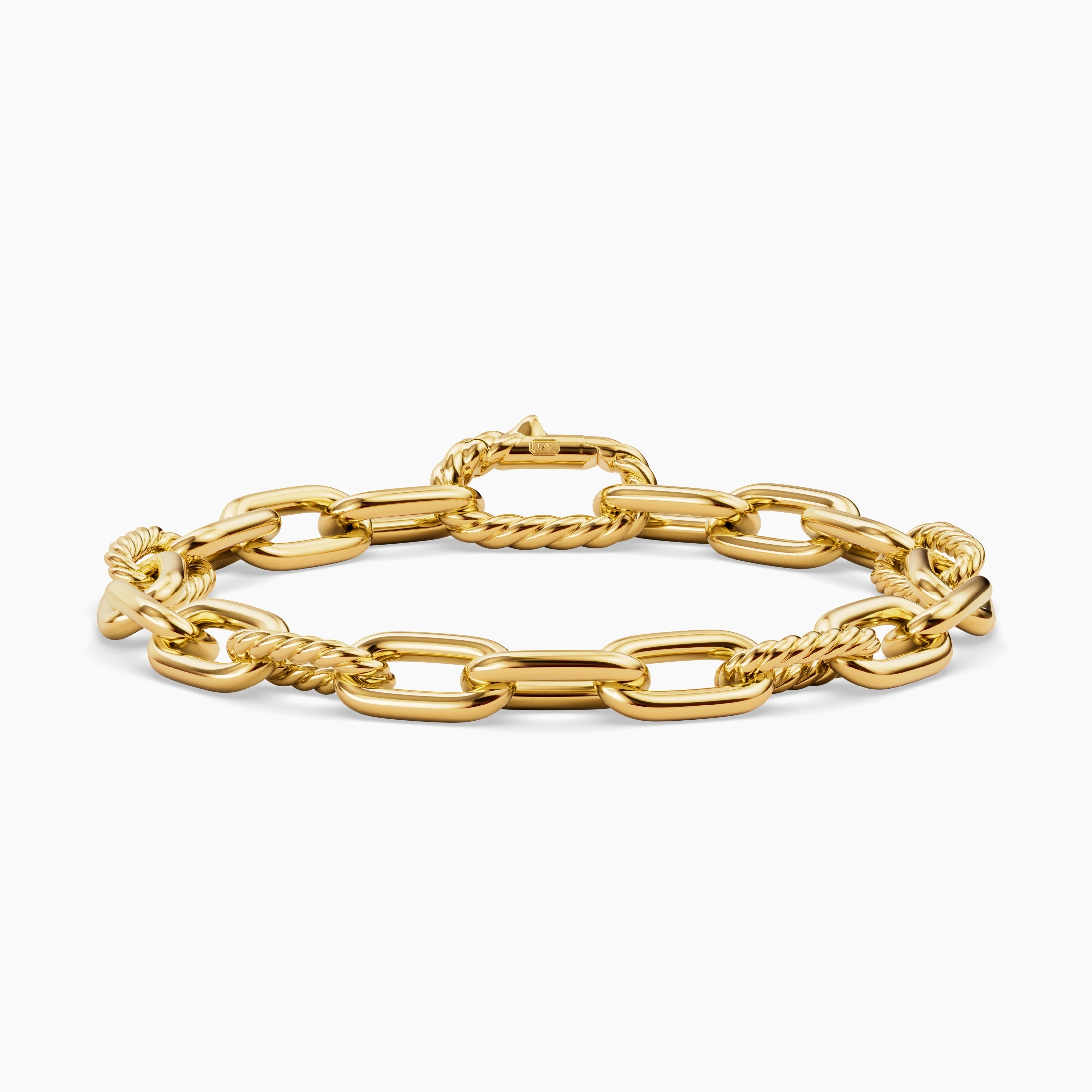 Mens DY Madison Chain Bracelet in 18K Yellow Gold, 8.5mm
