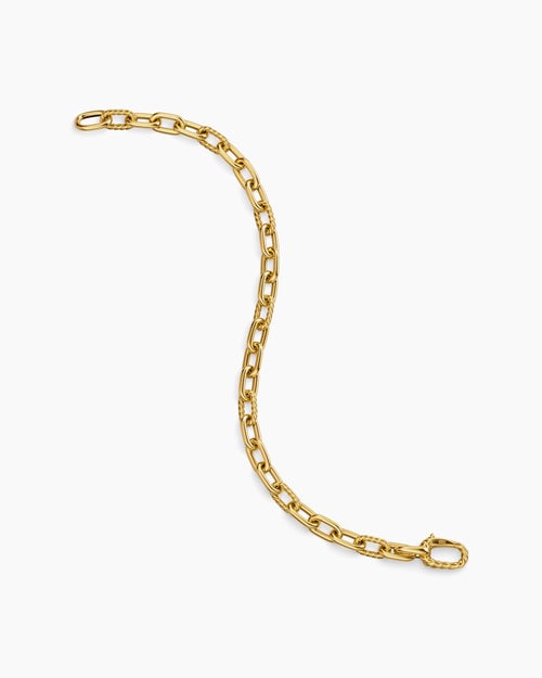 Mens DY Madison Chain Bracelet in 18K Yellow Gold, 6mm