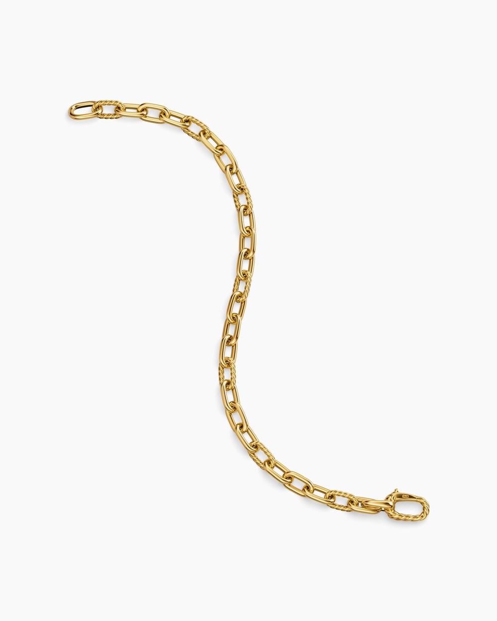 Mens DY Madison Chain Bracelet in 18K Yellow Gold, 6mm