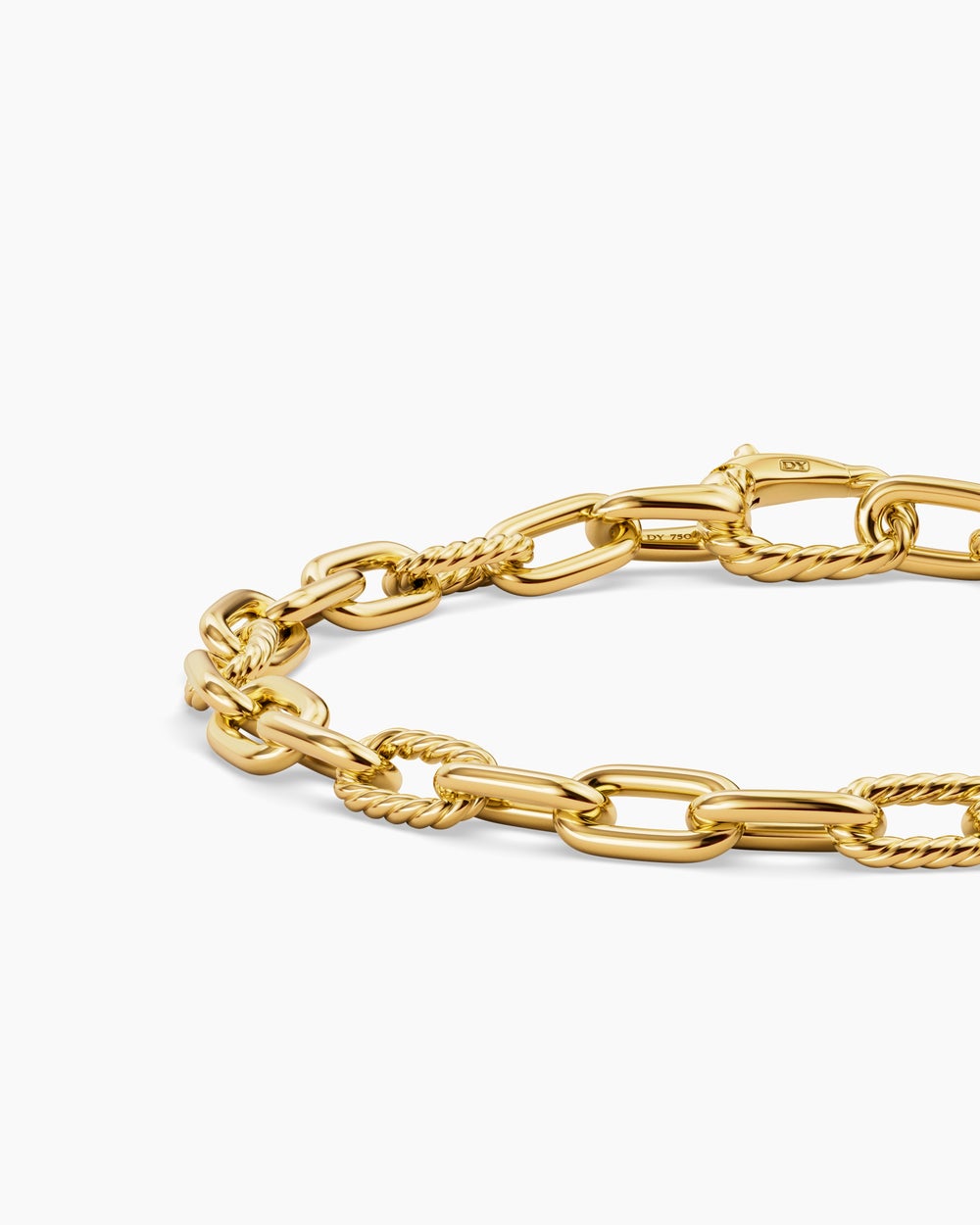 Mens DY Madison Chain Bracelet in 18K Yellow Gold, 6mm