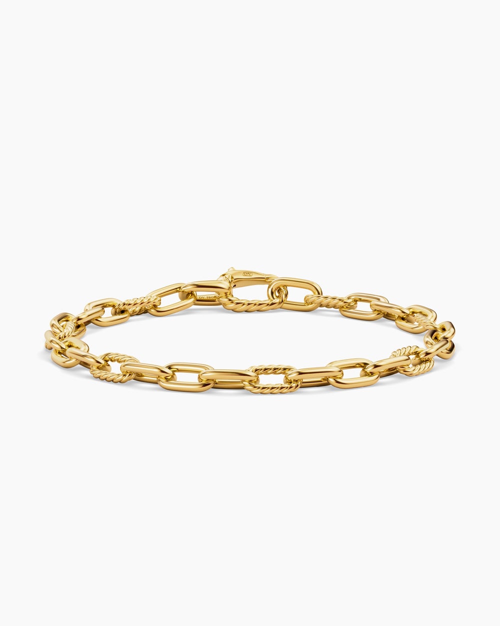 Mens DY Madison Chain Bracelet in 18K Yellow Gold, 6mm