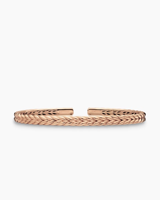 Chevron Flex Bracelet in 18K Rose Gold, 5.2mm