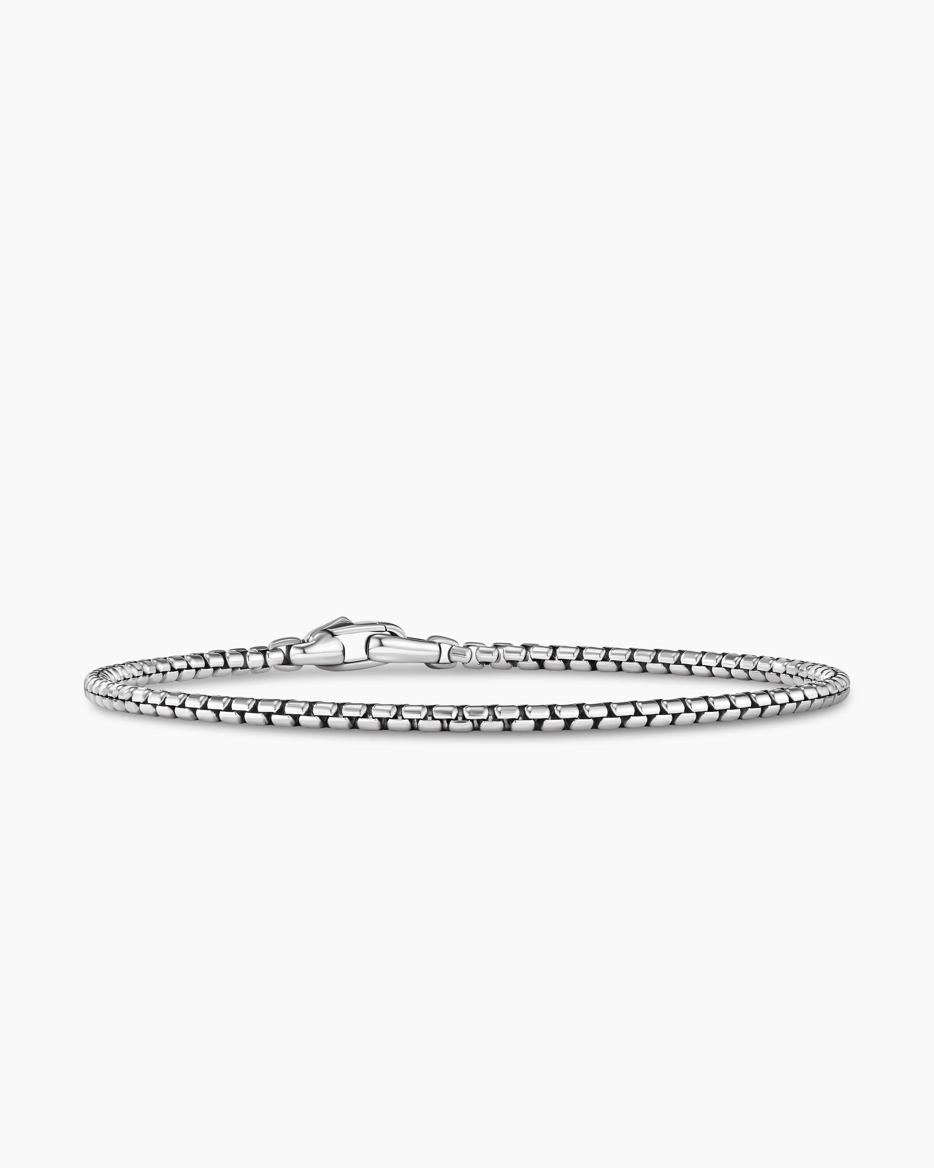 David Yurman Men's Medium Box Chain Bracelet - Silver