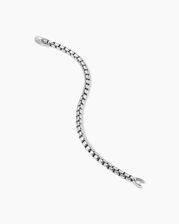 Bracelet chaîne à maille vénitienne en argent massif, 5 mm