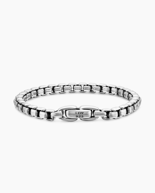 Bracelet Box Chain en argent sterling, 5 mm