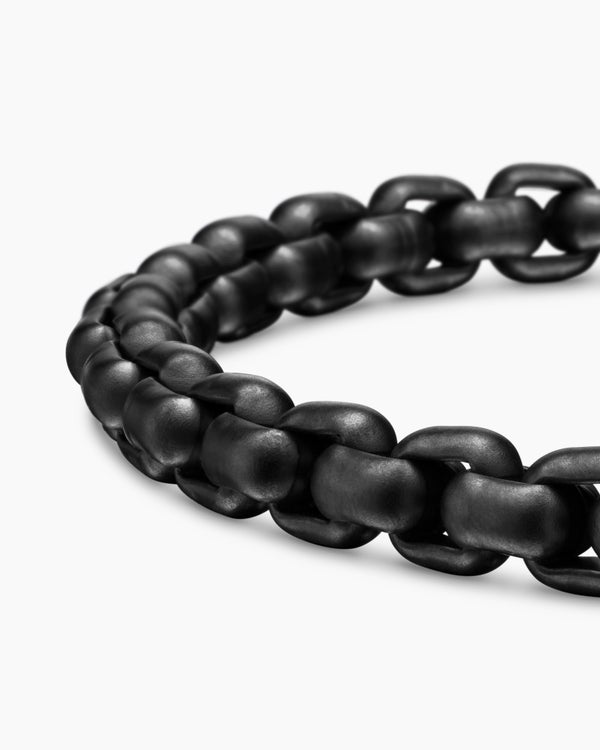 Bracelet Box Chain en acier inoxydable et argent sterling, 7,3 mm