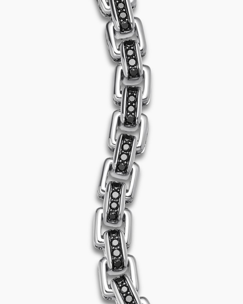 Mens Box Chain Bracelet in Sterling Silver, 7.3mm