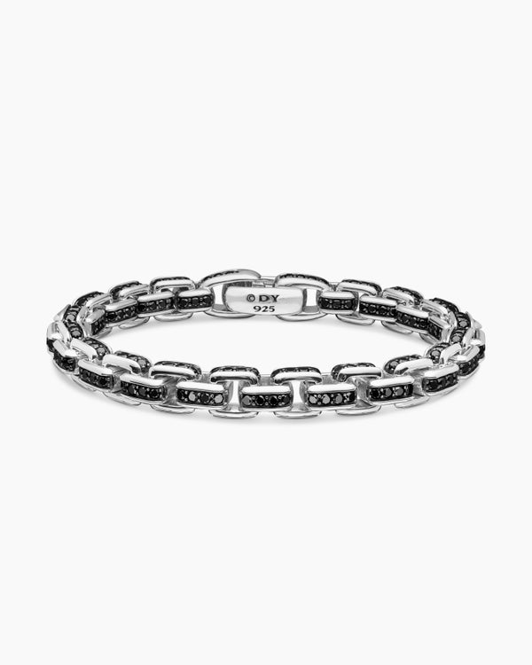 Box Chain Bracelet in Sterling Silver, 7.3mm