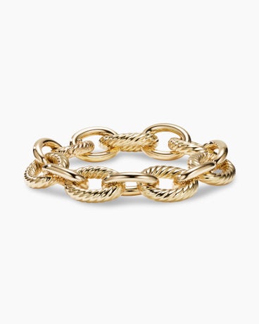 Oval Link Chain Bracelet in 18K Yellow Gold