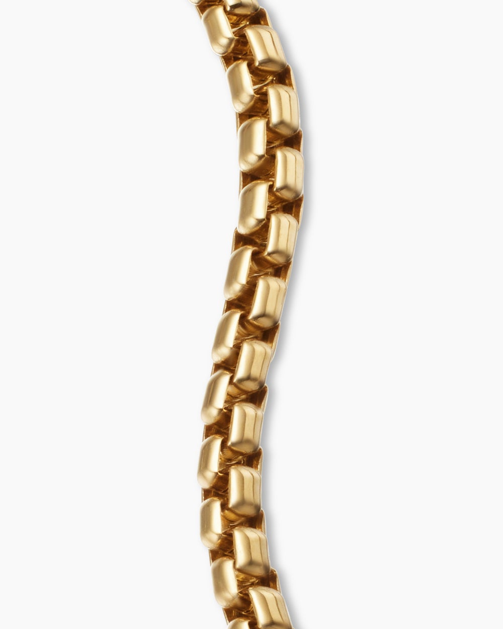Mens Box Chain Bracelet in 18ct Yellow Gold, 2.7mm